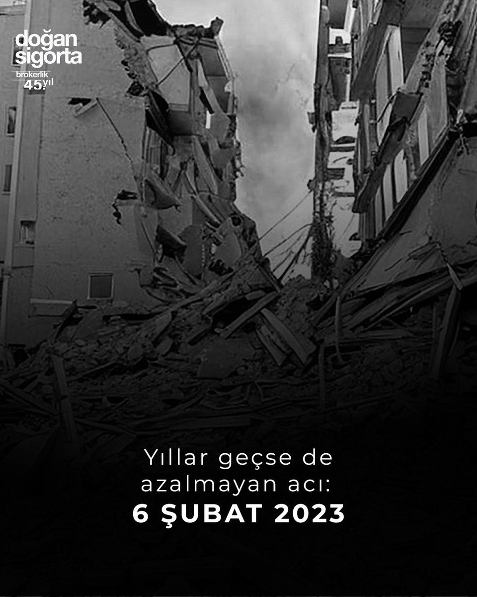 6 Şubat 2023’te yaşanan büyük acı, ülkemizin hafızasında silinmeyecek bir iz bıraktı.
Kaybettiklerimizi rahmetle anıyor, geride kalanların acısını tüm kalbimizle paylaşıyoruz.