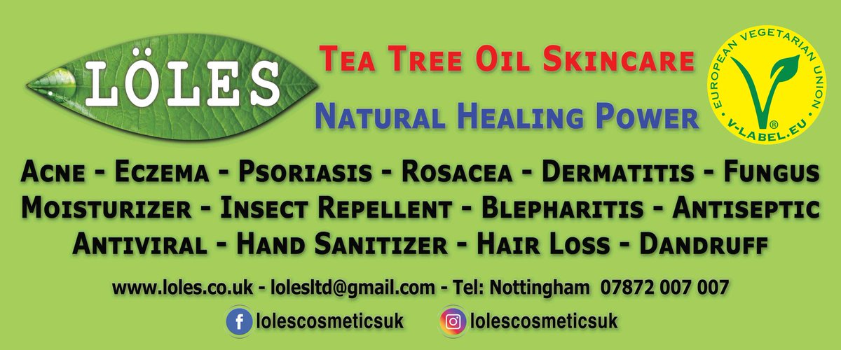 Good news! We have a new stall joining us tomorrow in the car park at Lidl, Trowell Road, NG8 2DH, Loles Cosmetics will be there with their Tea Tree Oil skincare. We'll also have lost of our regular stalls