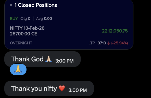 TweetOfTrader's tweet photo. 22 Lacs !!
ThankGod !!
#GapUp #MarketAwareness #TradingPsychology #RiskManagement #Nifty #TradersOfIndia #StockMarket #Discipline #Budget #TradeSmart #nifty50 #nifty #StockMarketIndia #unionbudget #Stocktobuy #StockMarket #NiftyIt #Niftyenergy #NiftyPSU #Budget2026 #Budgetexpectations #Niftybank #UnionBudget #ViksitBharat #optionbuying #optiontrading #NIFTYIT #NIFTYMETAL #niftydefence #Gold #Silver #StocksToWatch #StocksInFocus #tariff #TradeDeal #USIndia #usindiatradedeal