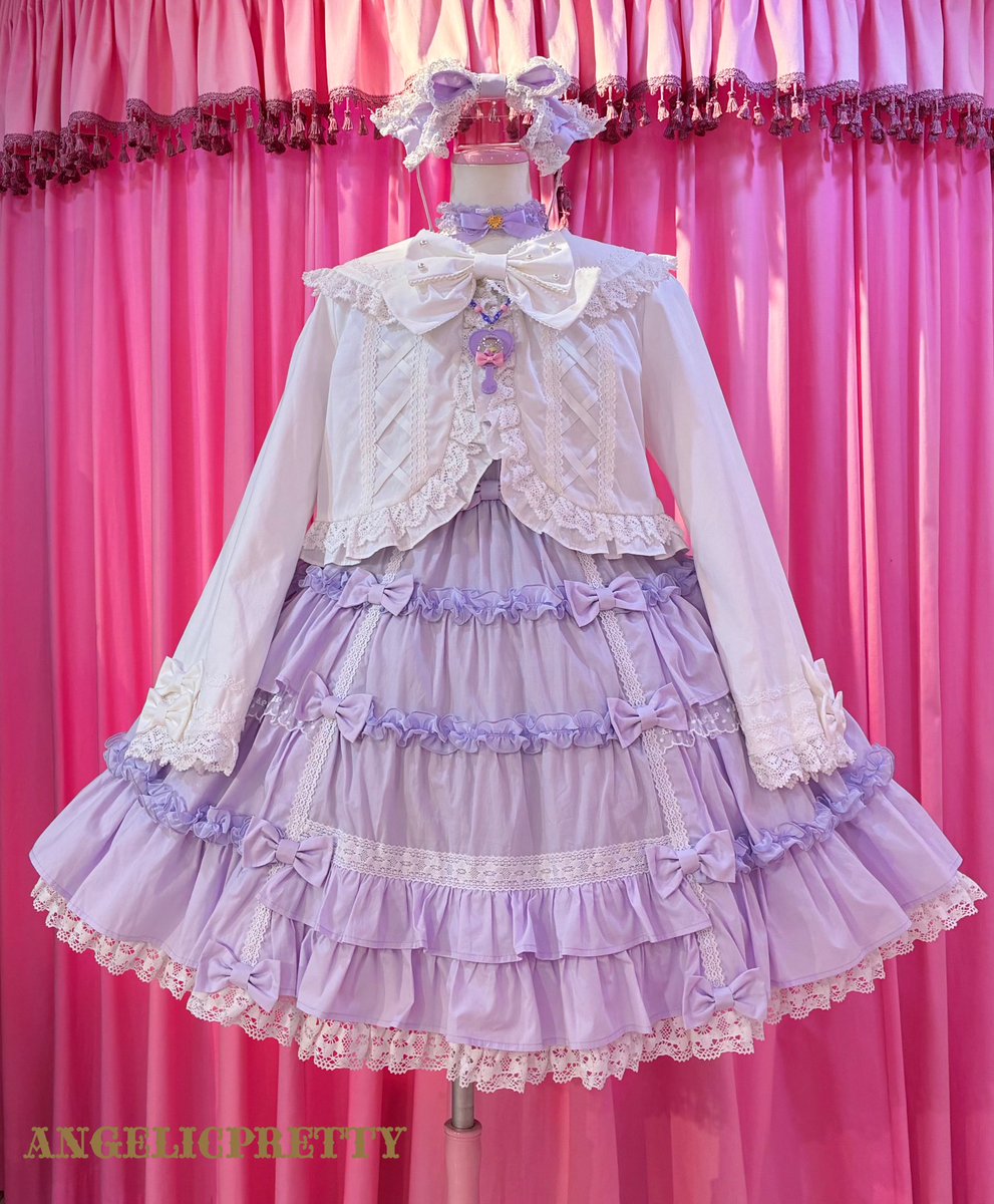 ♡Melody Frillジャンパースカート ♡ラベンダー ¥41,800 JSKのレース