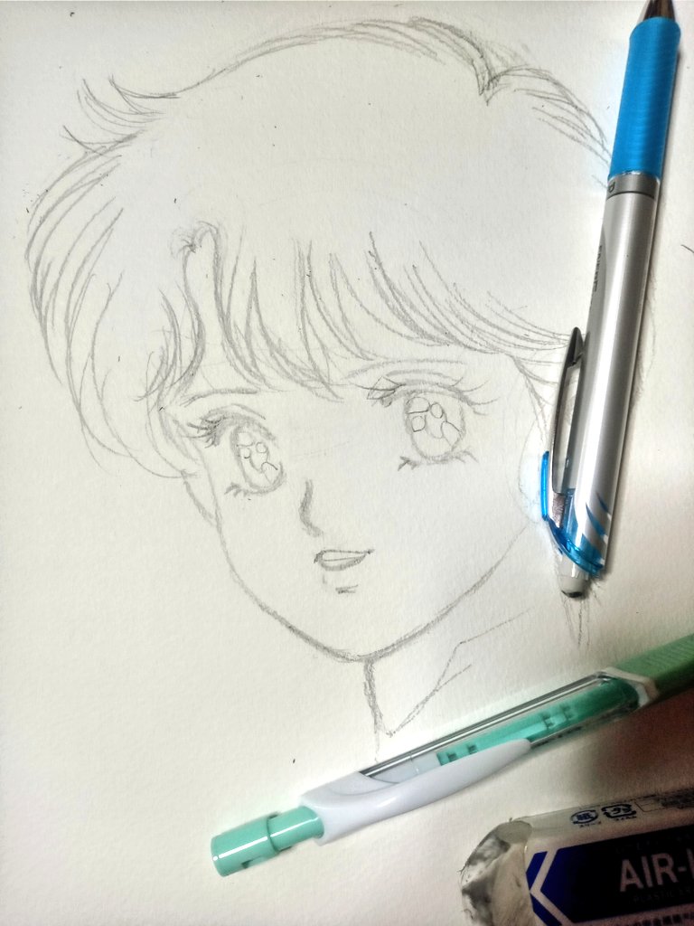 描きかけしりーず 完成🆙済 (⁠^⁠.⁠_⁠.⁠^⁠)⁠ﾉ鉛筆画