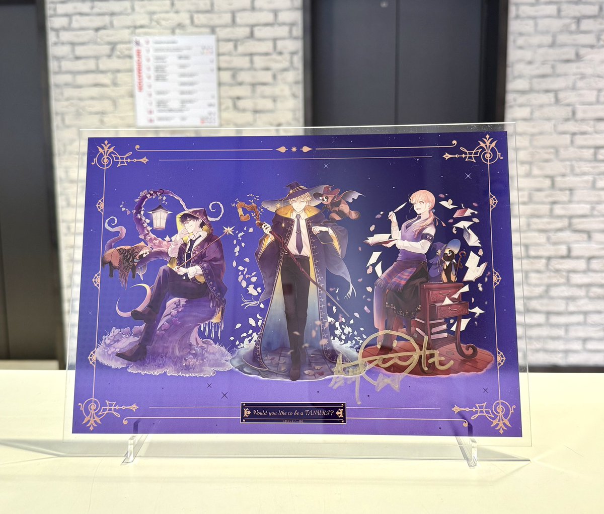 本日23:59まで！／ #奈川トモ 先生直筆サイン入り ✧アクリルプレート