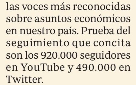 Quién haya escrito esto vive en una burbuja