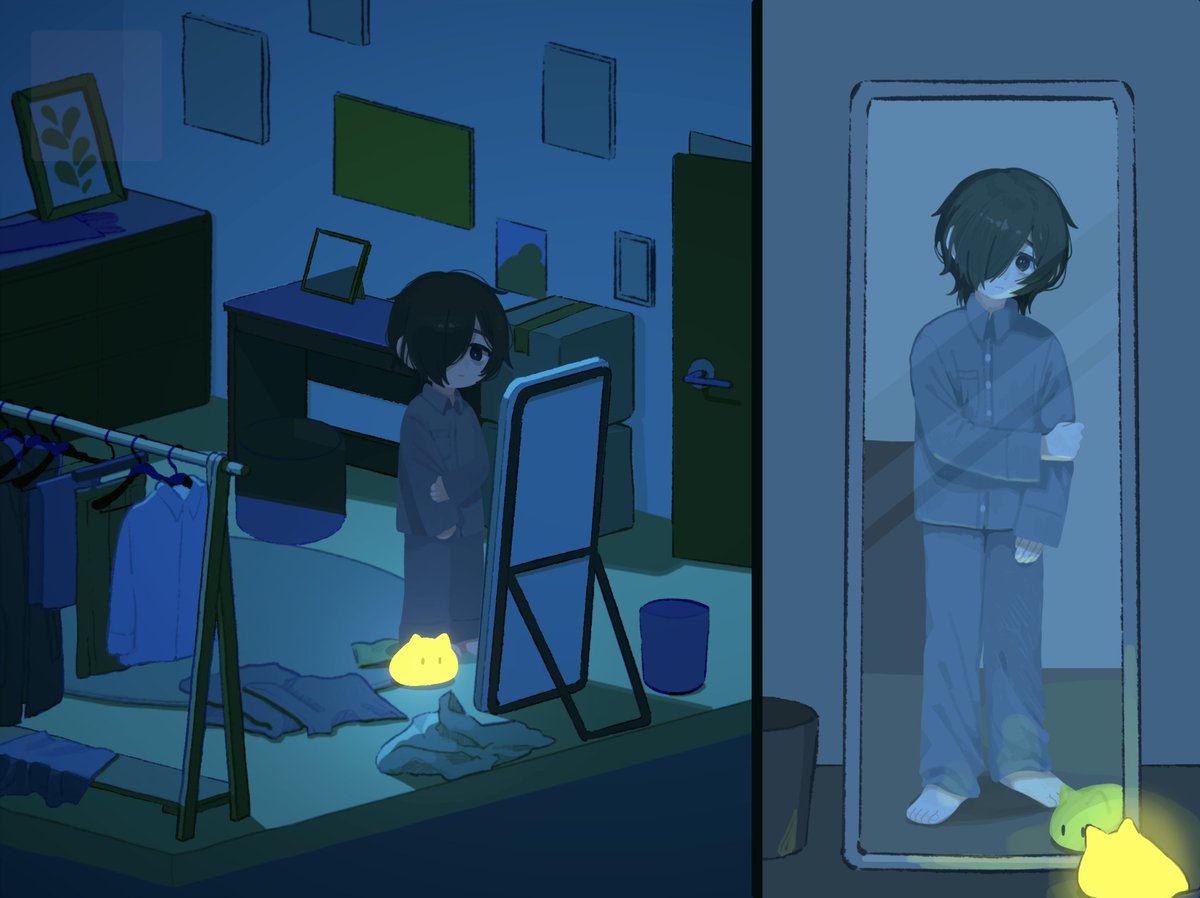 fusona_mgmg's tweet photo. 眠れない夜に優しく寄り添うゲーム
『 #ながい夜の宇宙で 』を開発中です🌃
 
眠れない主人公を操作し、長くて嫌になっちゃう夜を過ごします。
眠るための手段はプレイヤー次第。

steamにてウィッシュリスト登録よろしくお願いします✨️
https://t.co/fPHuebCmyt

#インディーゲーム
#ゲーム制作 https://t.co/YglPOjMnjw
