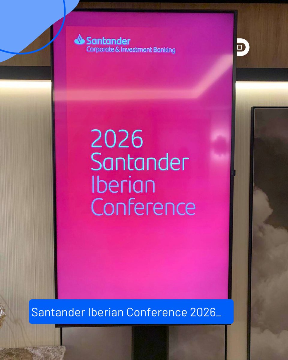 📍 Madrid → Frankfurt | Investor Relations
Nuestro equipo de IR, Patricia Berjón y David Serna, ha estado esta semana en la #santanderiberianconference y en la #midcapconference en Frankfurt  organizada por <a href="/BolsaBME/">BME</a>. Seguimos conectando con la comunidad inversora europea. 🌍💙