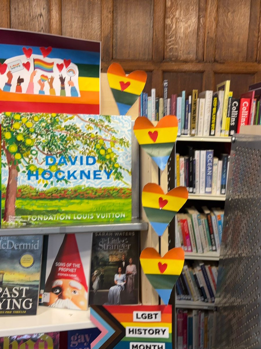 CharltonLib's tweet photo. Throughout February #CharltonLibrary are celebrating LGBTQ+ culture &amp; creativity through the arts, recognising the contributions made by LGBTQ+ people around the world. Browse and borrow books from our display during library opening hours 🏳️‍🌈 #LGBTplusHM #LoveYourLibrary https://t.co/NSwhmVKsKq