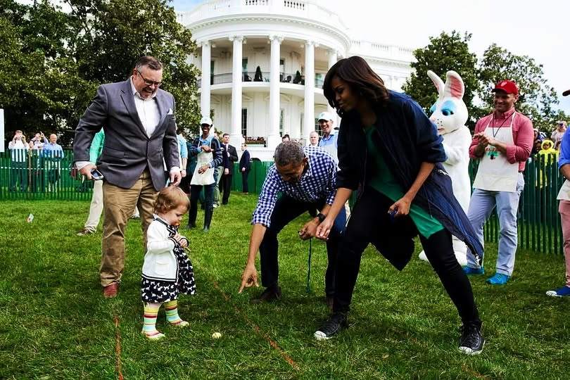 I miss having a decent family in the White House. 

"On April 21, 2014, the South Lawn of the White House transformed into a kaleidoscope of laughter and wooden spoons as 30,000 children and families descended upon the grounds for the 136th annual Easter Egg Roll, but it was one
