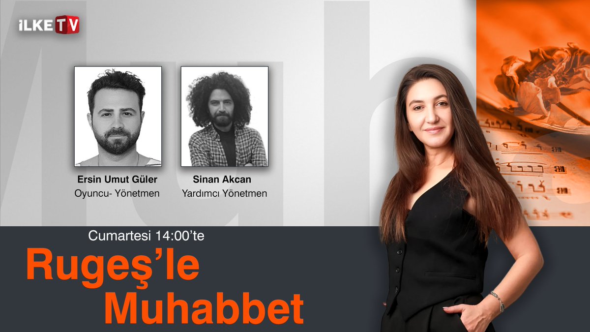 📢Rugeş'le Muhabbet'e bu hafta Yolcu Tiyatro’nun oyunu Zâkir’in kadrosunda yer alan Oyuncu-Yönetmen Ersin Umut Güler ve Yardımcı Yönetmen Sinan Akcan konuk oluyor

#RugeşleMuhabbet yarın 14:00'te İlke TV'de

#Canlı yayından haberdar olmak için abone olmayı unutmayın