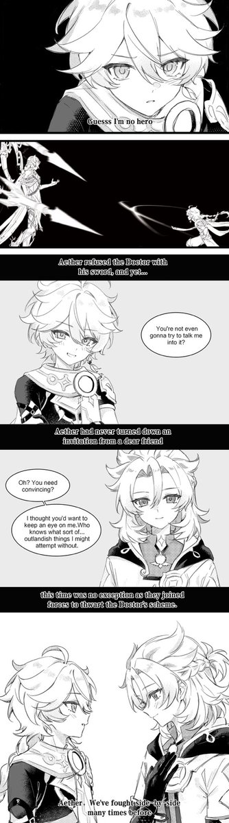 tsuyaryouyado's tweet image. #albether 
一点关于月四剧情垩空并肩作战的思考