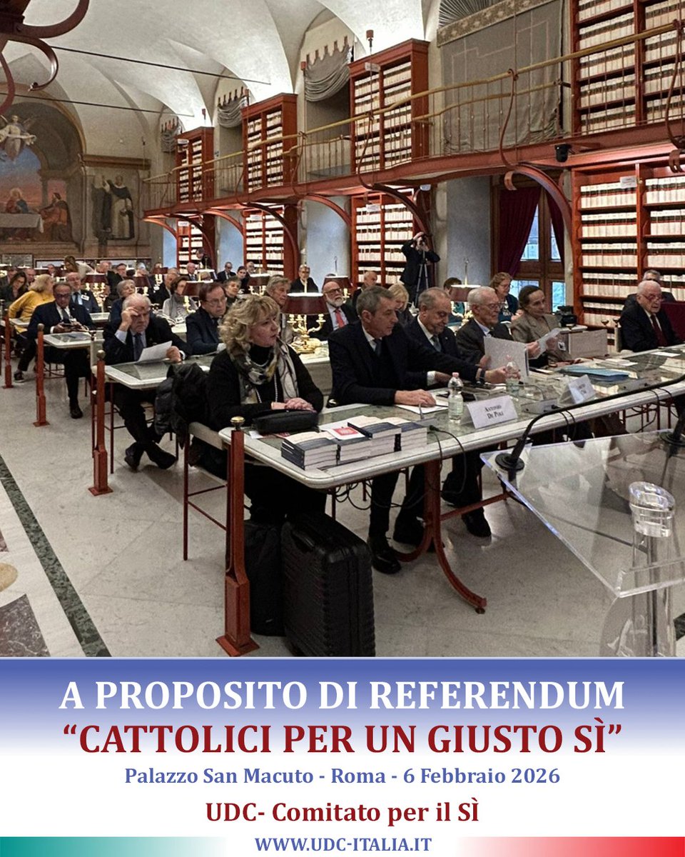 L_Cesa's tweet photo. ⚖️ #ReferendumGiustizia | Cattolici per un giusto Sì
Alla #Camera si è svolta l’iniziativa “Cattolici per un giusto Sì”, promossa @udcita per riportare la #giustizia al centro della fiducia democratica. https://t.co/vIDf0c02Cp https://t.co/SPD61nyA7f