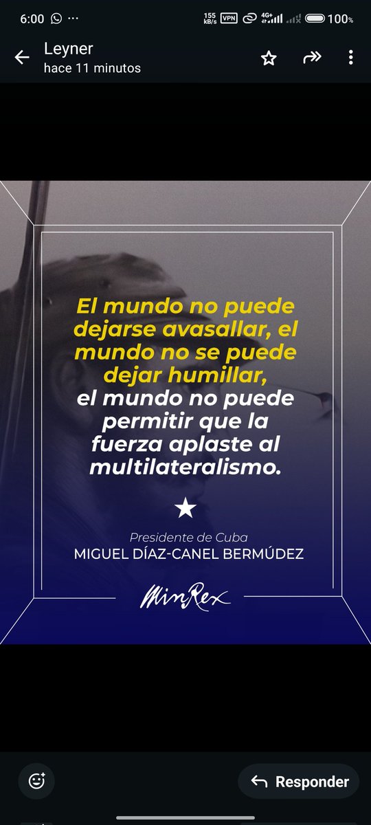 "Quien se levanta hoy con Cuba , se levanta para todos los tiempos"
#CubaNoEstáSola 
#CubaEstáFirme 
#CubaCoopera