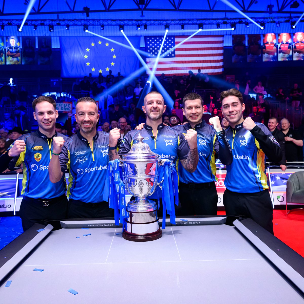 MatchroomPool's tweet image. Will Europe reign supreme again or can the USA get their hands back on the Mosconi Cup? 🏆 

Limited tickets are available for November's Orlando spectacle, go onto the Matchroom Pool website for more details 🚨