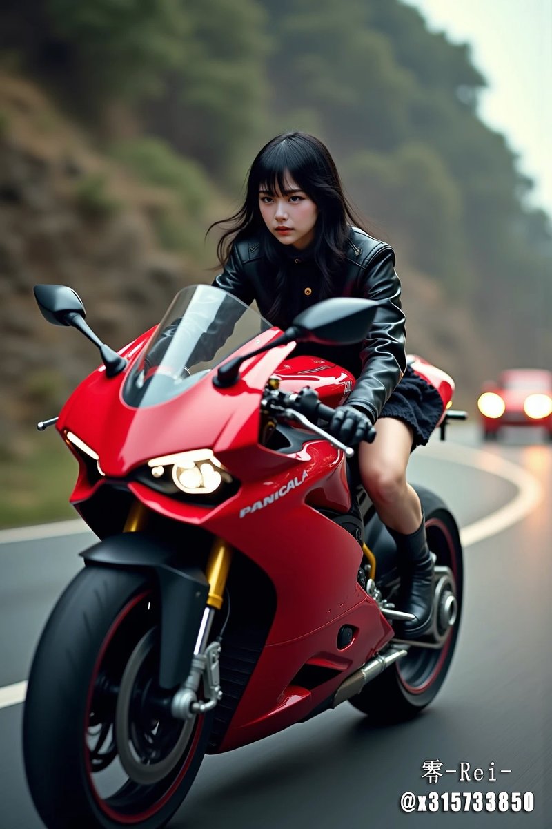 AI バイク女子 Good night sleep tight🌟 今日も一日ご苦労さまでした