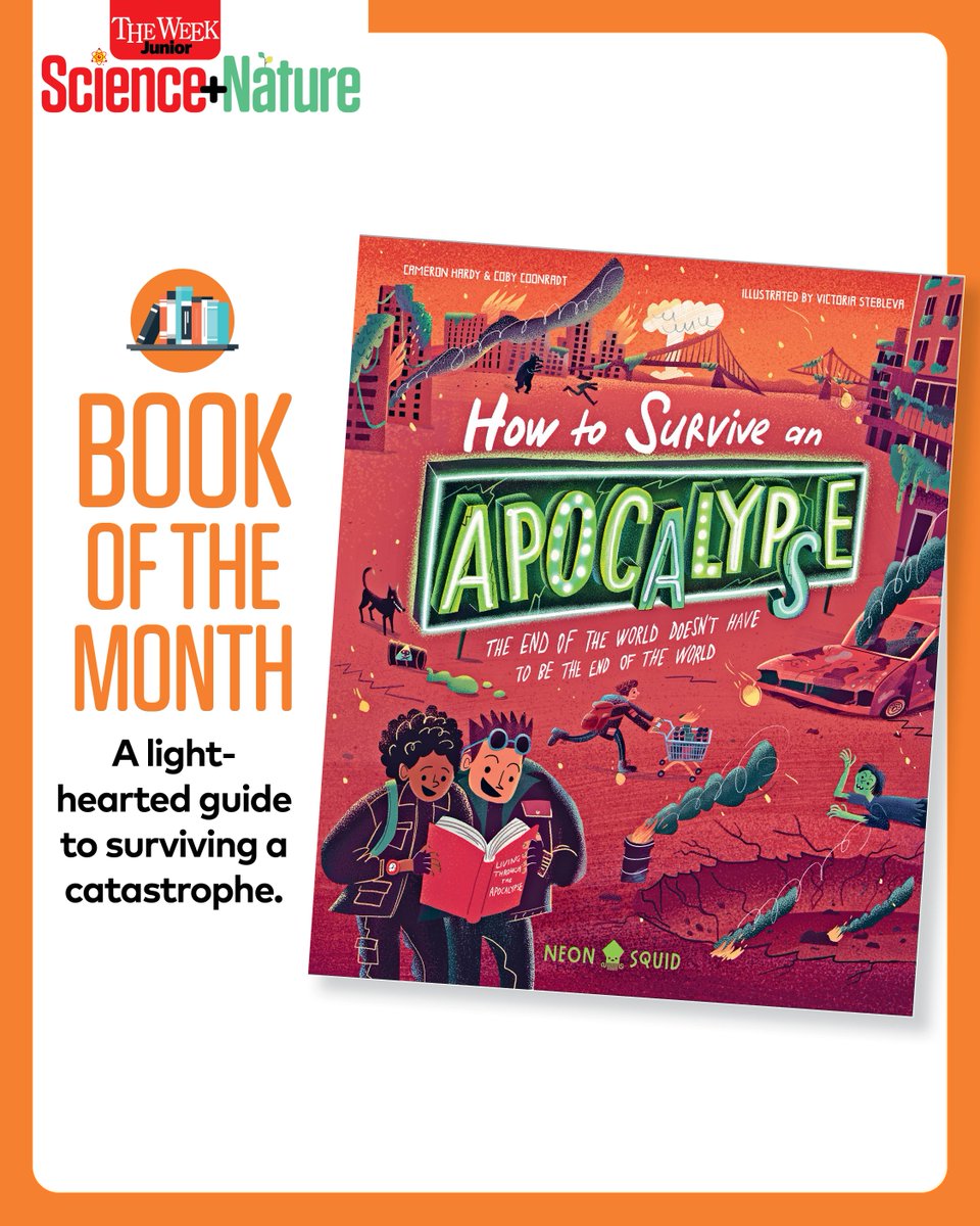 📚 Our latest #BookoftheMonth is #HowToSurviveanApocalypse by Cameron Hardy and Coby Coonradt,  published by <a href="/neonsquidbooks/">Neon Squid</a>

⚠️ This light-hearted guide gives you all the trips and tricks you need to survive a catastrophe. 

📸 © Victoria Stebleva
