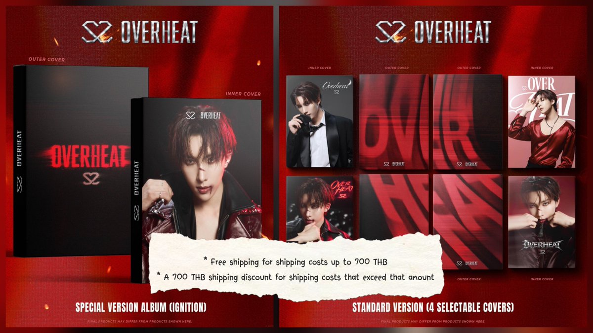 OPEN PRE-ORDER FOR WORLDWIDE SHIPPING.
S2 TheSunset 1st Album 
[ S2 OVERHEAT ] 

PRE-ORDER 
DATE : 2026.02.05 - 2026.03.05
Form for pre-order : 
forms.gle/JLVKiS8gsFpwbt…

- Free shipping for shipping costs up to 700 THB.
- A 700 THB shipping discount for shipping costs over 700