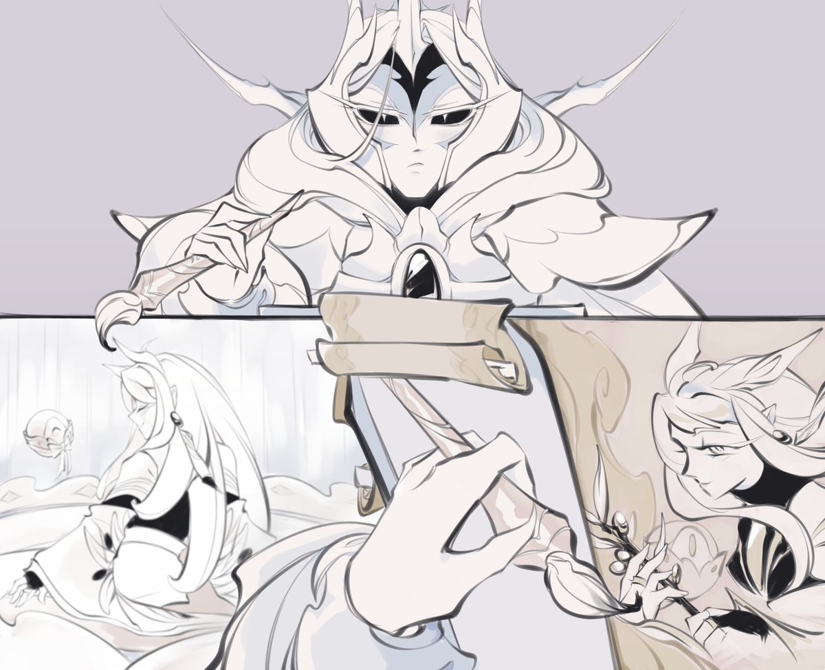 A dragon's painting. 🐉

Drew one of my most personal headcanons with Longan Dragon ^^ for more info check 🧵.

#Cookierun #ocxcanon #CROB #longandragoncookie #olivecookie