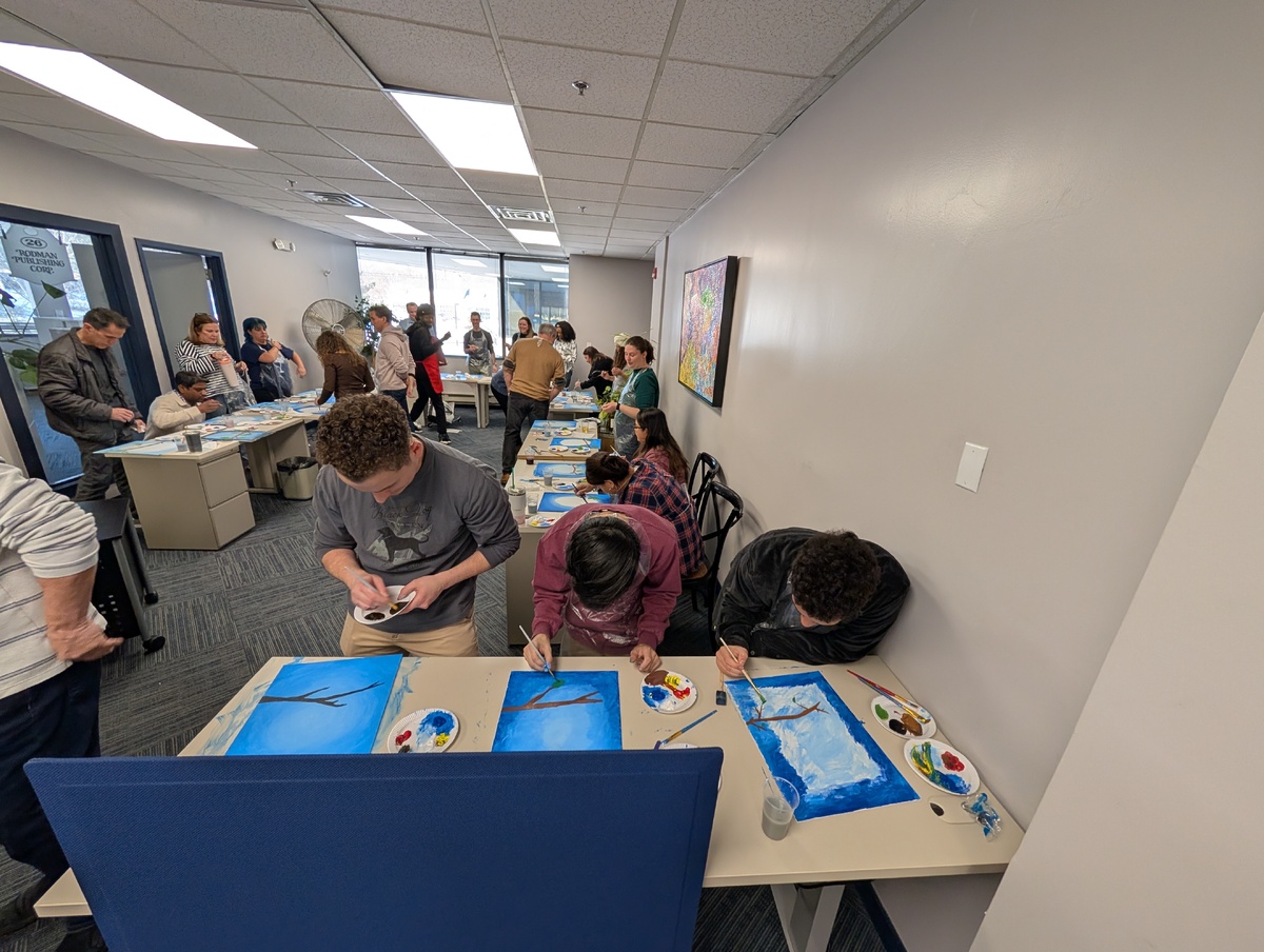 RodmanMedia's tweet photo. Rodman’s Q1 Paint and Sip: Hummingbird Edition was a masterpiece 🎉

Pizza was devoured, wine was poured, moustaches were worn, and hummingbirds took flight on canvas.
Huge shoutout to our bird trivia winners: Nicholas Wegman, Jennifer Jahnke, and Tara Olivo. 🐦🎨 https://t.co/FT37Dtk8WP