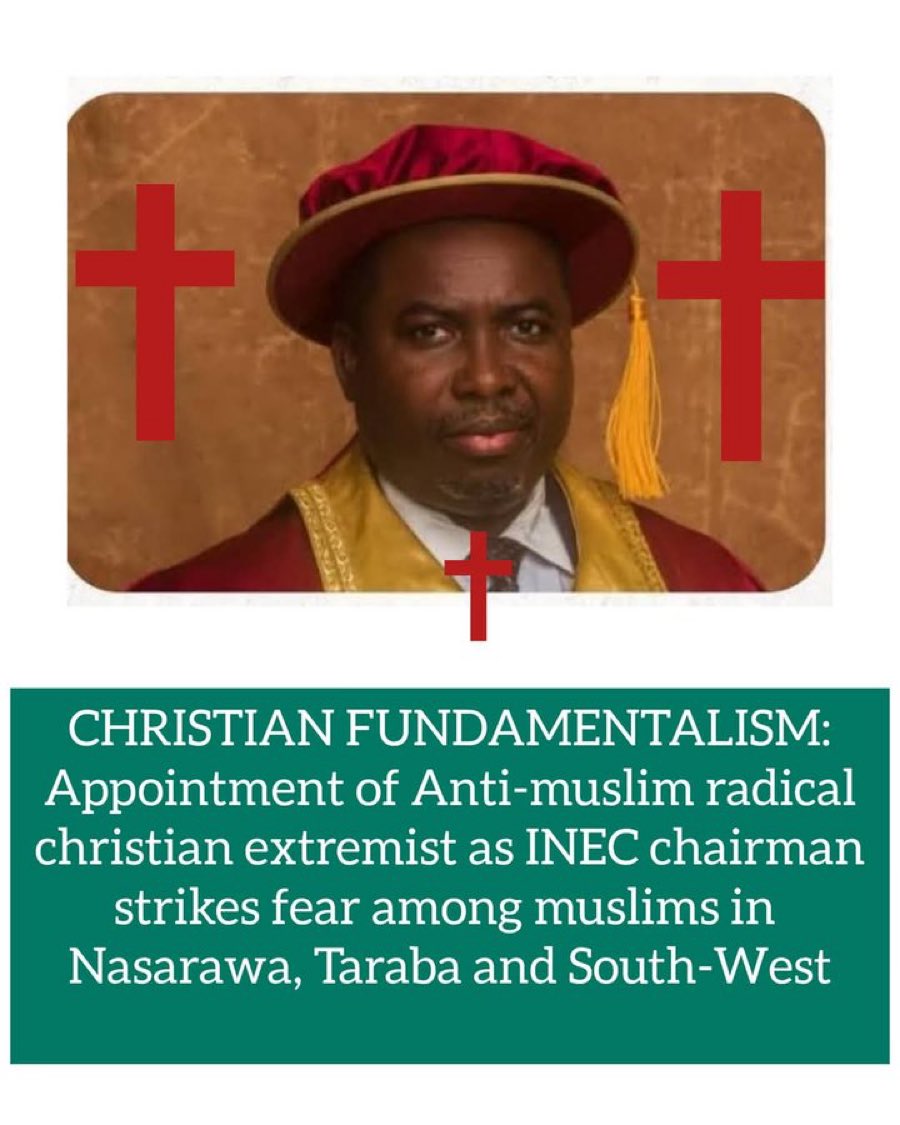Realoilsheikh's tweet photo. We reject the fundamentalist @inecnigeria .

@officialABAT @NGRSenate @HouseNGR https://t.co/4iFFEvbwEi