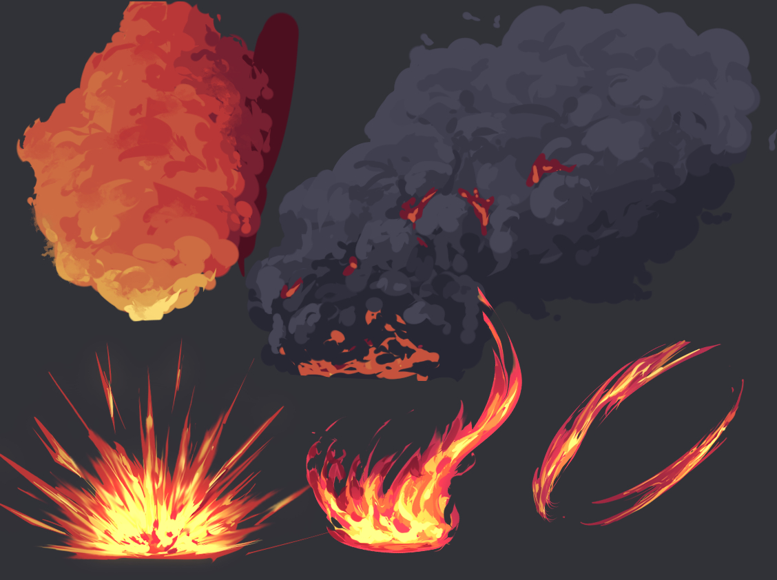 炎エフェクトの練習