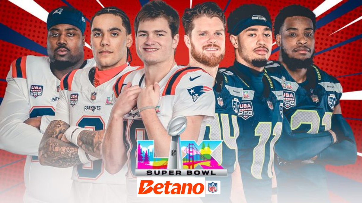 CoutinhoNFL's tweet photo. SEAHAWKS vs PATRIOTS fazem a grande final da NFL e neste vídeo você confere os MELHORES PALPITES para o SUPER BOWL 60:

Link: https://t.co/ObZisc07KM

NÃO SE ESQUEÇA de ativar o código NFL para resgatar as surpresas diárias da BETANO! https://t.co/BAqRXakYsk