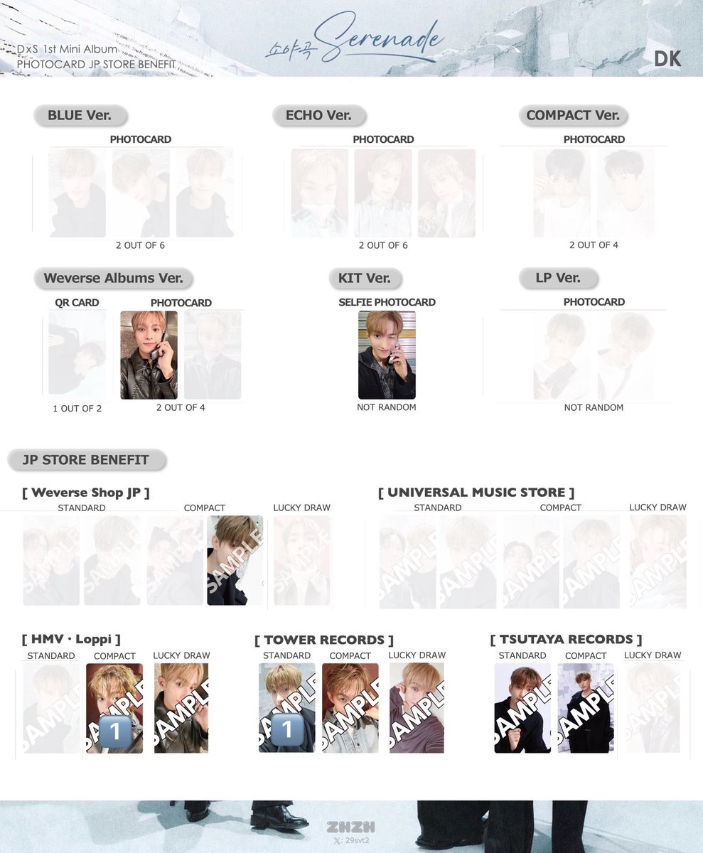 SEVENTEEN DxS Serenade トレカ Weverse ユニバ タワレコ HMV TSUTAYA