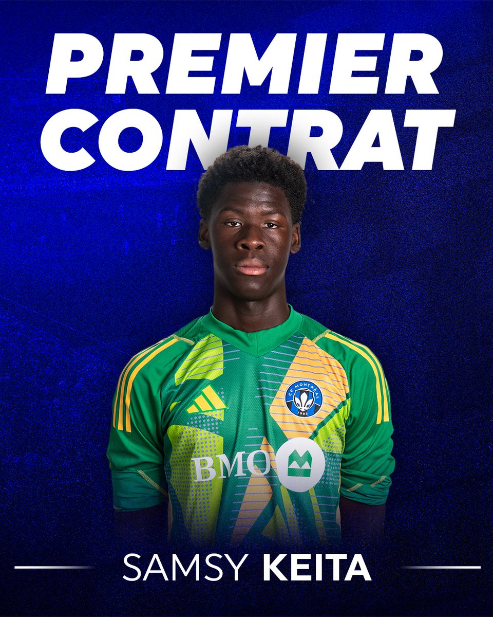 Allez Samsy 💪📈

🗞️ Le CF Montréal accorde un premier contrat professionnel au gardien Samsy Keita >>> tinyurl.com/ys8hmcby

🗞️ CF Montréal signs goalkeeper Samsy Keita to a Homegrown contract >>> tinyurl.com/yp7j9m84

#CFMTL