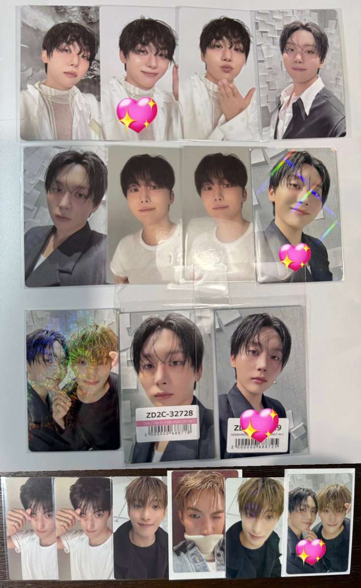yun_binna's tweet photo. @6h_jsm 検索より失礼いたします🙇‍♂️
当方お求めのドギョムを5枚所有しております。
この中からお借りした画像💖のスングァンと交換していただくことは可能でしょうか？ユニット特典は当方2枚出します。
ご検討よろしくお願いいたします🙇‍♂️ https://t.co/uy6jQo0rK6