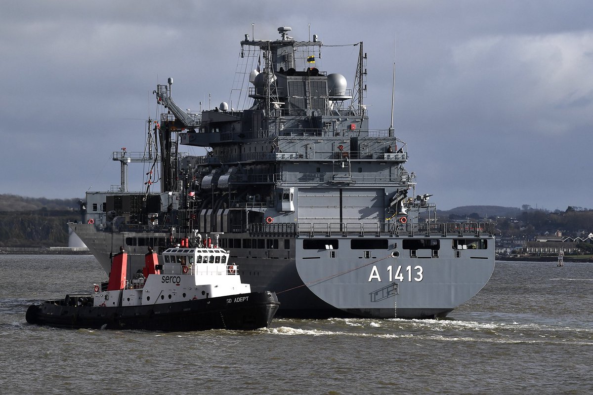 HMNBDevonport's tweet photo. To ensure that she is ready for operations, this week FGS Bonn has taken part in the ‘weekly war’ and FOST also threw in a fire exercise and a RAS (Replenishment at Sea). More action for the team next week.
#OperationalSeaTraining
#NATO #Readiness #ReadyForOperations https://t.co/vCtlMFDmIH
