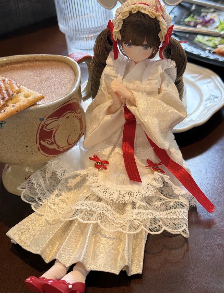 ꒰১ミックスエンジェル Mix Angel ໒꒱ 
「1/6 植毛ドール MJD」ブラインドボックス ラインナップ公開🤍 

「特典ドール🍓 苺ちゃん」

「よかったら、一緒におやつでもいかがですか？」

#ブラインドボックス #ブラインドドール好きさんと繋がりたい 

#BJD #Nokodoll