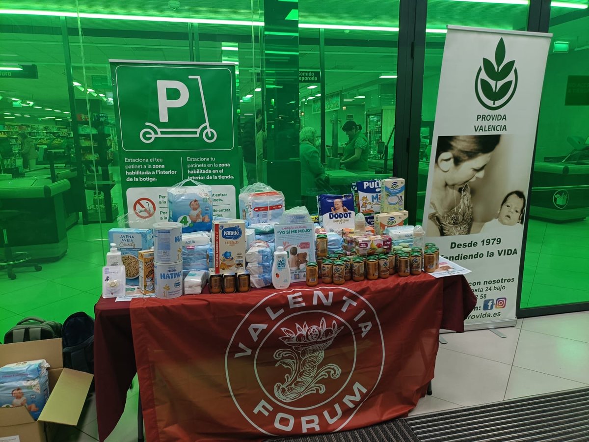 📷 Campaña de recogida de alimentos y productos de primera necesidad con Provida Valencia. Gracias por vuestra solidaridad. 
#valentiaforum #ProVida