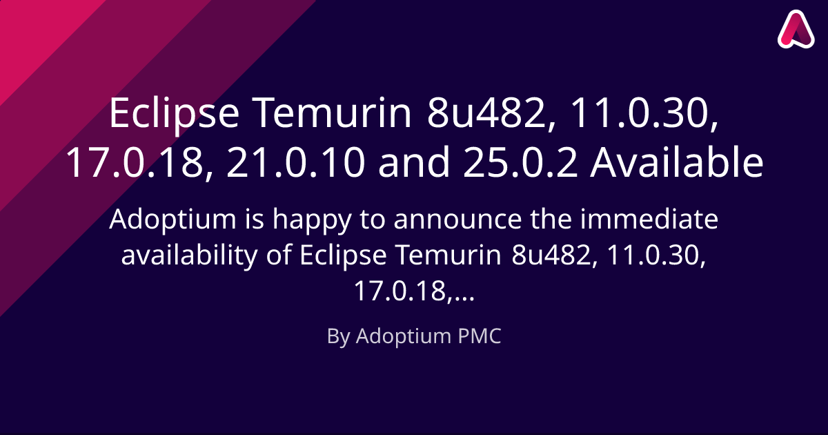 Eclipse Adoptium tweet media