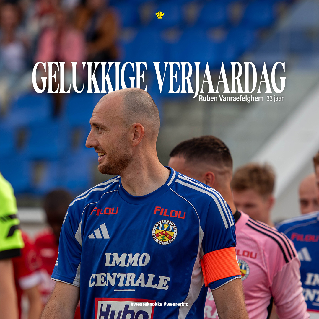 Onze kapitein wordt 33 vandaag!🥳

Gefeliciteerd, Ruben! 🎂

#weareknokke #wearerkfc