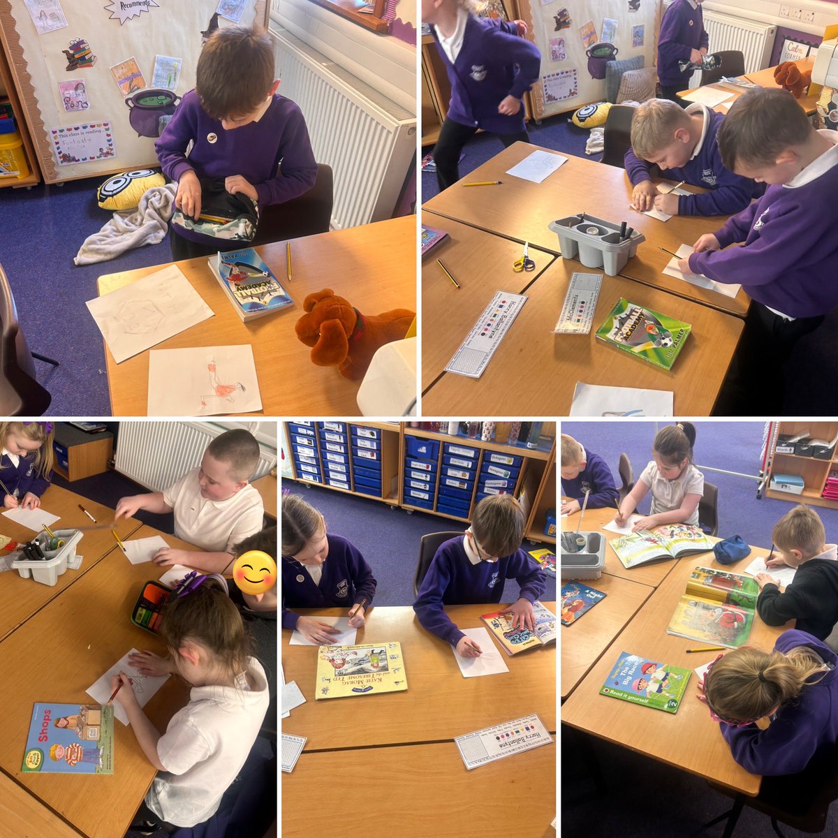 APPSMissYoung's tweet photo. For todays Reading Schools challenge we drew pictures of our favourite book character and then brought them to life using animation ☺️⭐️ https://t.co/eRA91ygnuW
