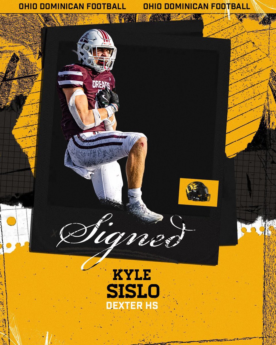 TheD_Zone's tweet photo. Dexter 2026 OLB Kyle Sislo has signed with Ohio Dominican

https://t.co/cB62S9jAeA

@SisloKyle @DreadStrong @ODUPanthersFB https://t.co/ntHdikvSKt