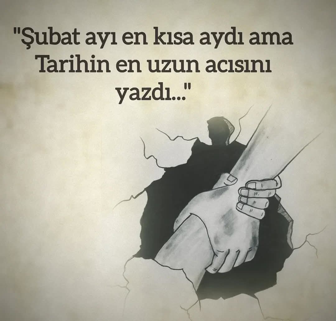 Şubat ayı en kısa aydı, ama tarihin en uzun acısını yazdı” 🥀  
#6şubat #kahramanmaraş