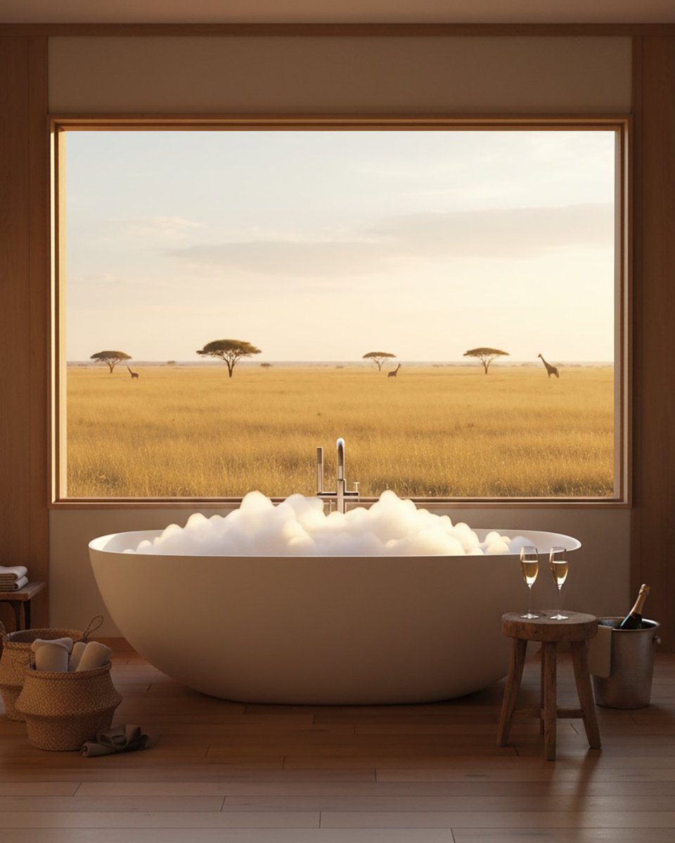 livingstonebath's tweet photo. There’s nothing quite like the serenity of the savanna, especially when you’re soaking it all in from the Chloe Bath. Whether it’s the golden hour glow or the sound of the wilderness at dusk, this is where comfort meets the untamed.
#ChloeBath #BathroomDesign #LivingstoneBaths https://t.co/gwEIYFPgKv