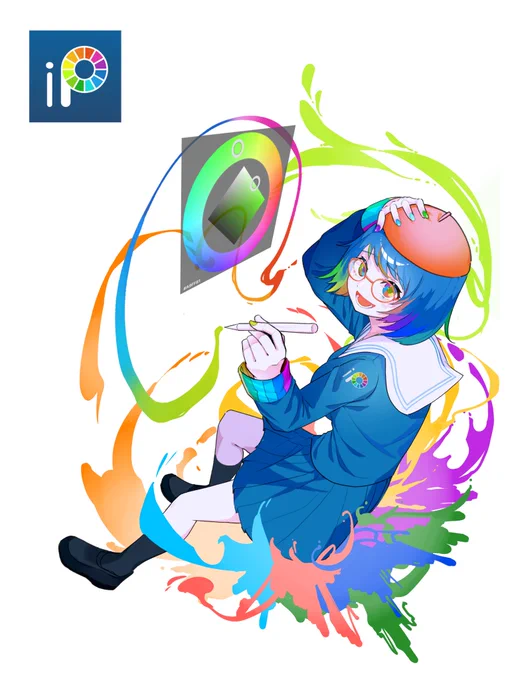 お絵描き初心者全員にとっての神 #擬人化チャレンジ #創作イラスト