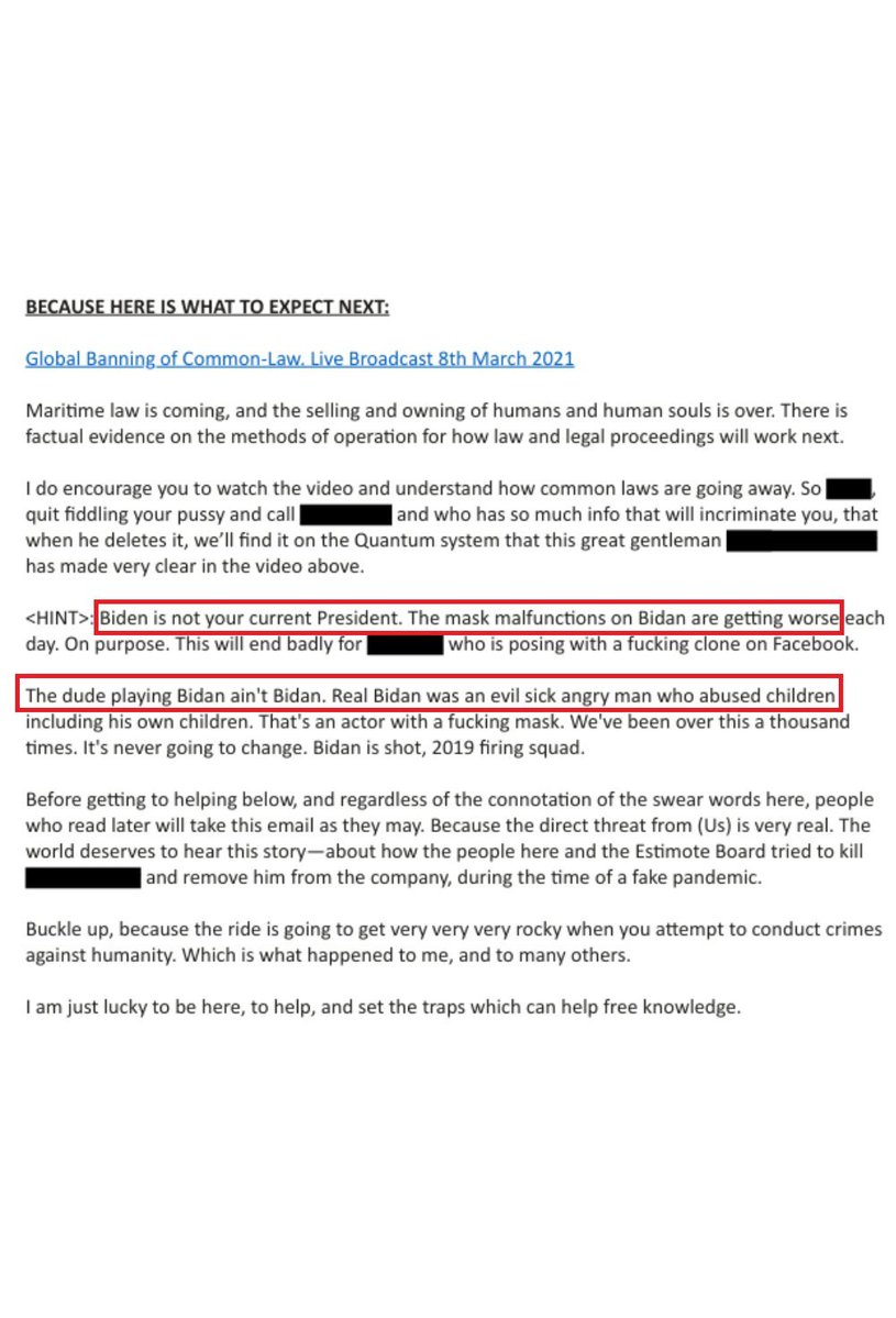 Trump_Fact_News's tweet image. 🚨DERNIÈRE MINUTE : 🇺🇸📧Un courriel figurant dans les dossiers Epstein affirme que Biden n'est pas Biden, mais un imposteur portant un masque.