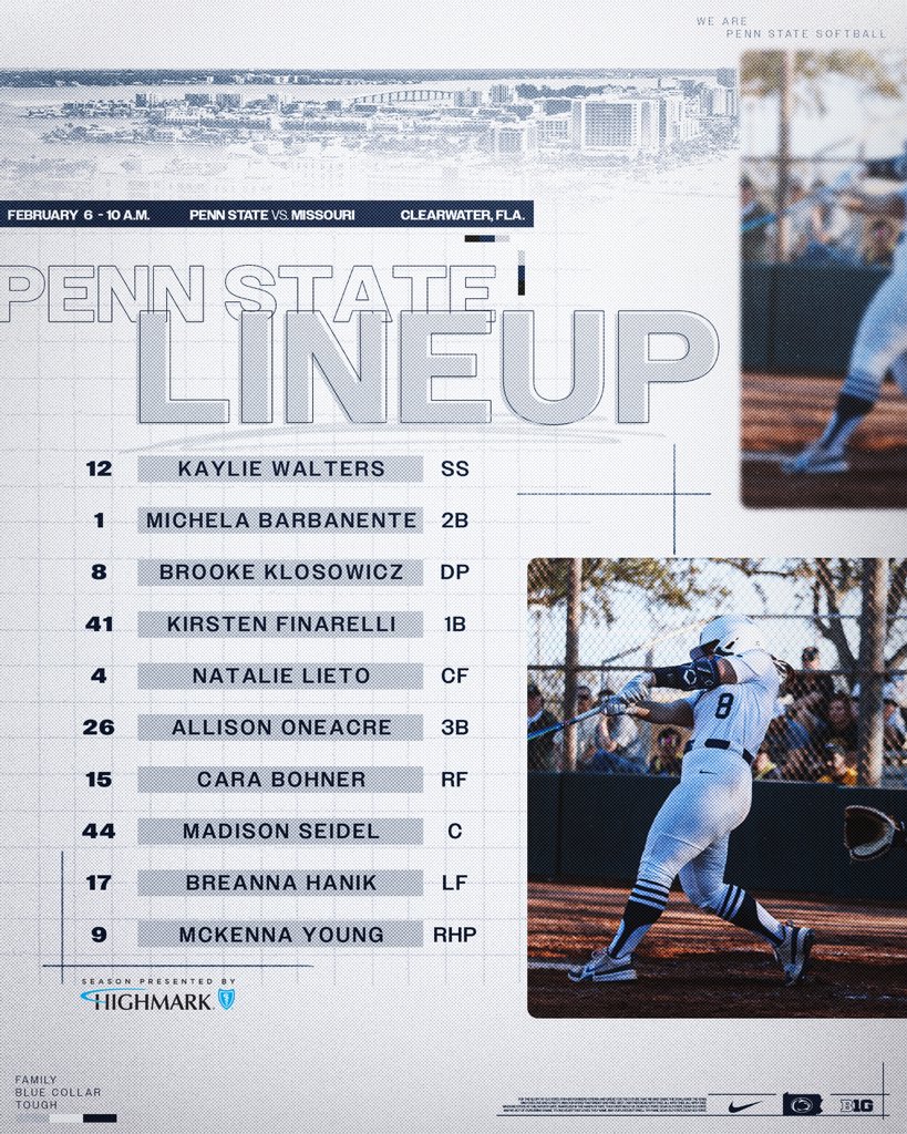 Penn State Softball tweet media