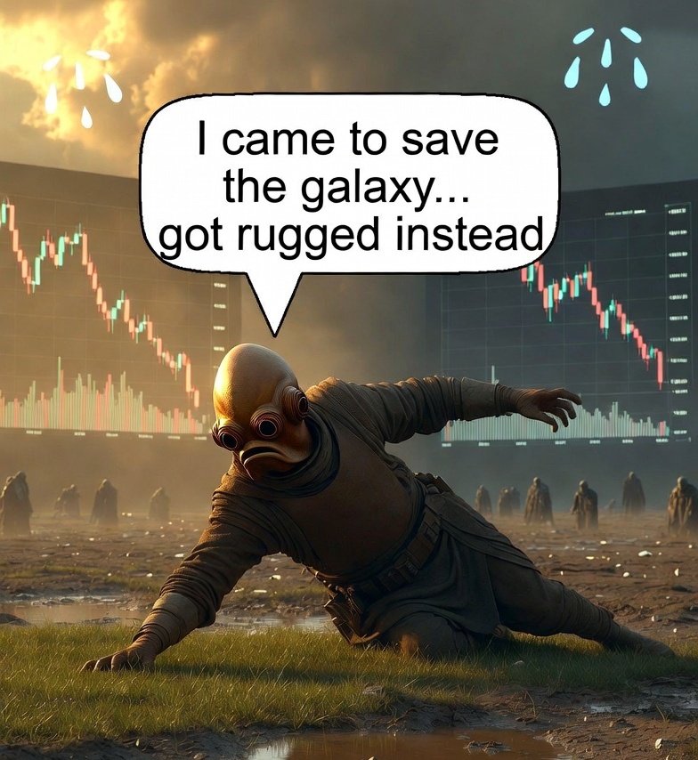 RealTrapCoin's tweet image. It's Trap! 

Restoring 43 years of timeless legacy. 

I have been warned since 1983 
Time to save trenches now touching the grass 🤣

CA link in Bio. 

Admiral Ackbar 

#SolanaMemeCoins #StarWars #itstrap