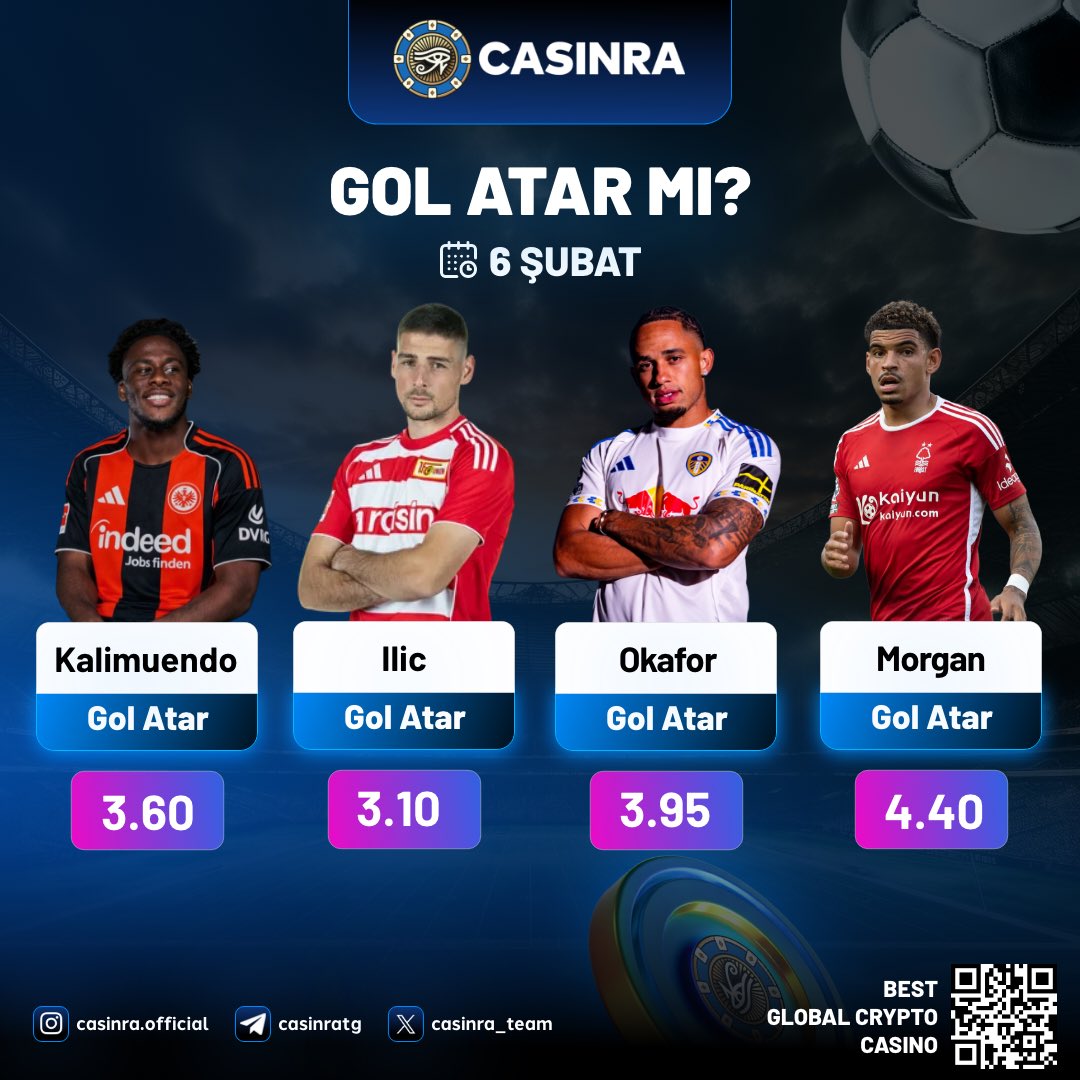 Gol Kralları Sahada! ⚽️

🏴󠁧󠁢󠁥󠁮󠁧󠁿 Leeds - Forest🏴󠁧󠁢󠁥󠁮󠁧󠁿 
maçında Jesus skor peşinde‼️

Yüksek oran, yüksek heyecan! 💥

csnr.me/casinrax |  ⚽️ BAS KAZAN ÇEK!