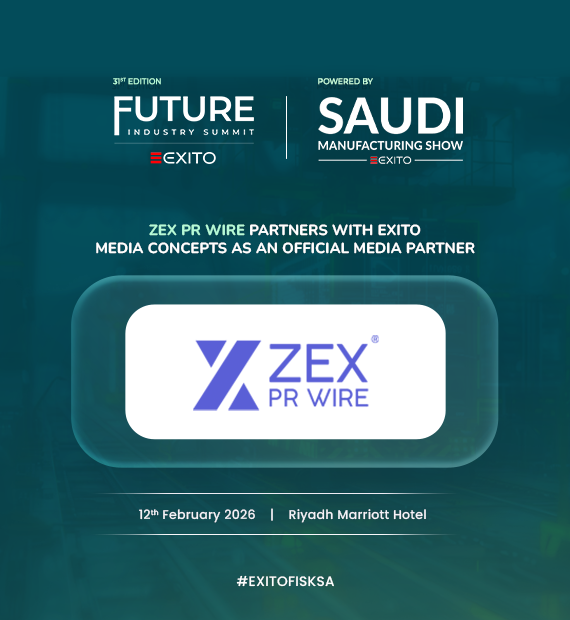 🚀 Official Media Partnership

ZEX PR WIRE is the Official Media Partner of
<a href="/ExitoEvents/">Exito Events</a> Future Industry Summit 2026

A global platform for manufacturing, Industry 4.0, AI &amp; digital transformation leaders.

📅 12th February 2026
📍 Riyadh Marriott Hotel, Riyadh, Saudi Arabia

🌐