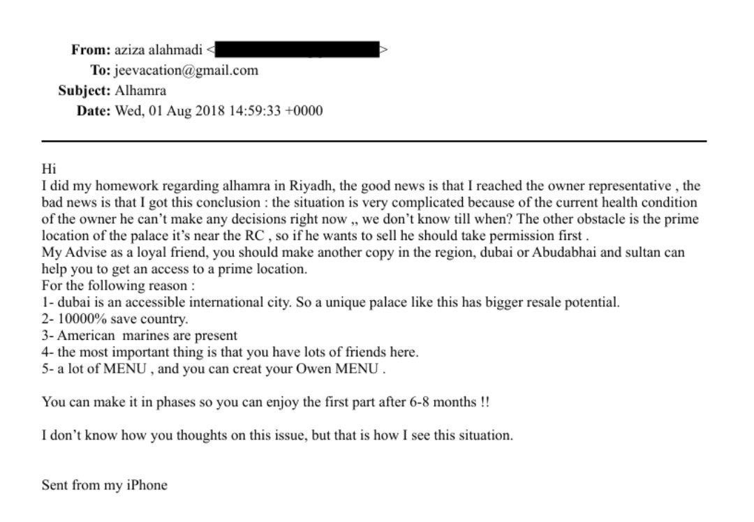 ig9wi's tweet image. 🚨 The UAE’s Aziza Al-Ahmadi convinced Jeffrey Epstein to buy a palace in the Emirates for prostitution, blackmail, and kidnapping!

Epstein originally wanted to buy the palace in Saudi Arabia, but Aziza convinced him that the UAE was "safer and better" for his activities.…
