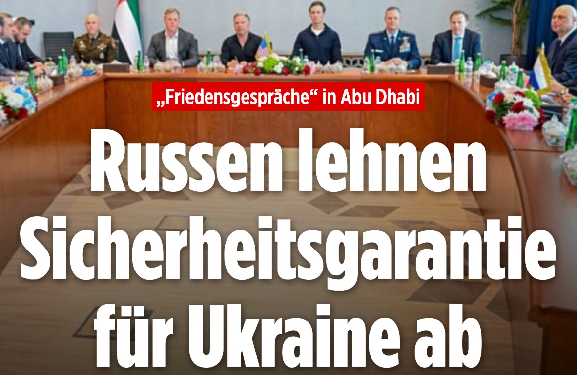 Außer Spesen nichts gewesen. Auch die jüngsten „Friedensgespräche“ zwischen der Ukraine, Russland und den USA haben die geschundene Ukraine einem Frieden keinen Schritt nähergebracht. Allerdings haben sie zu einer weiteren Annäherung zwischen Putins Russland und Trumps USA