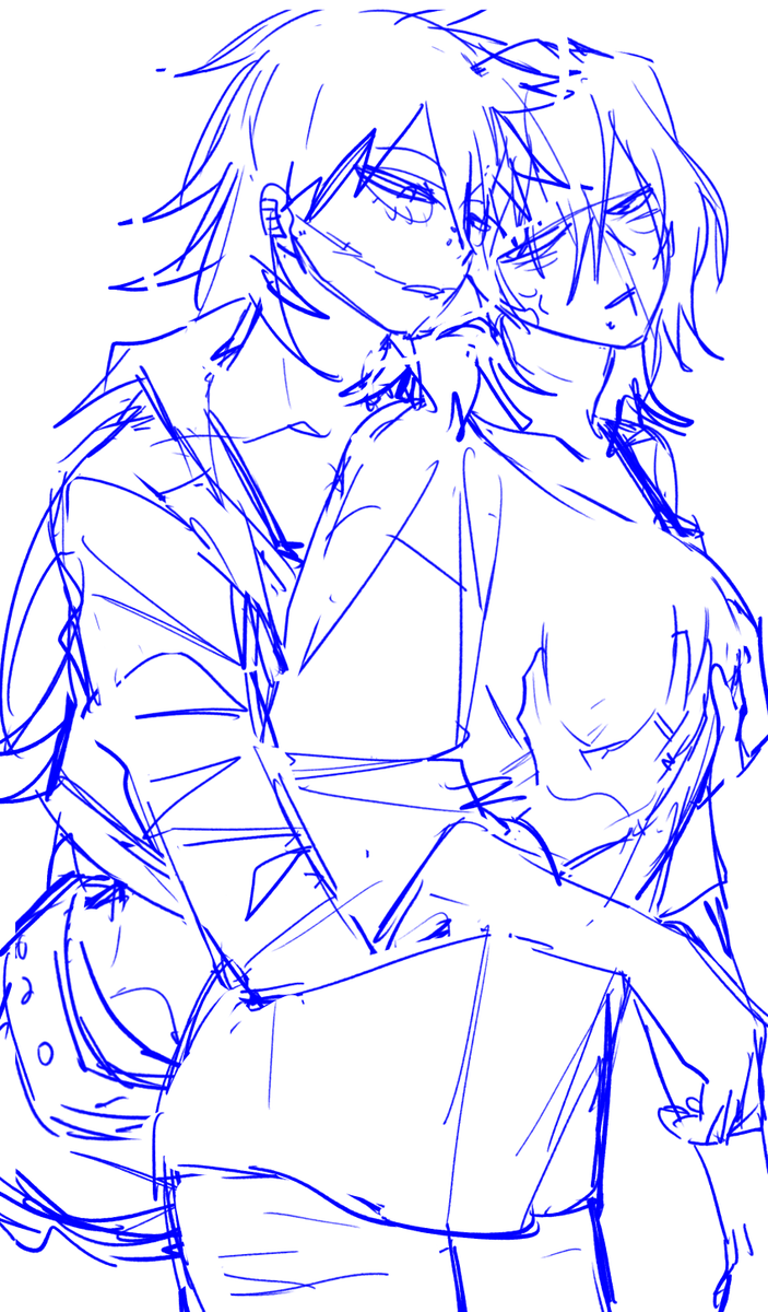 Ffushii09's tweet photo. sketch vì t quá lười để vẽ tiếp https://t.co/k4MntJpTQx