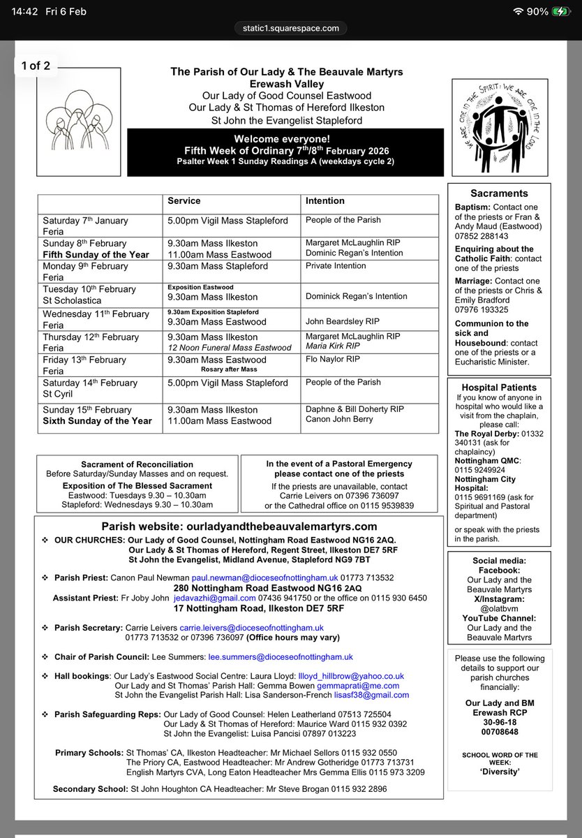 Our Lady and the Beauvale Martyrs. tweet media