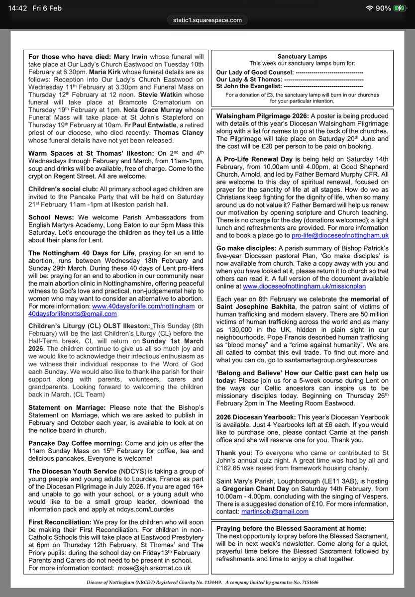 Our Lady and the Beauvale Martyrs. tweet media