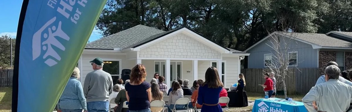 SadowskiFL's tweet photo. Thanks to Florida’s SHIP program - one of the state’s most effective tools at creating housing that’s affordable - a new home in #NassauCounty has been dedicated to a local, hardworking couple striving for homeownership. Read more in our newsletter: https://t.co/nZjCrAdix0 https://t.co/E1PEkwRACC