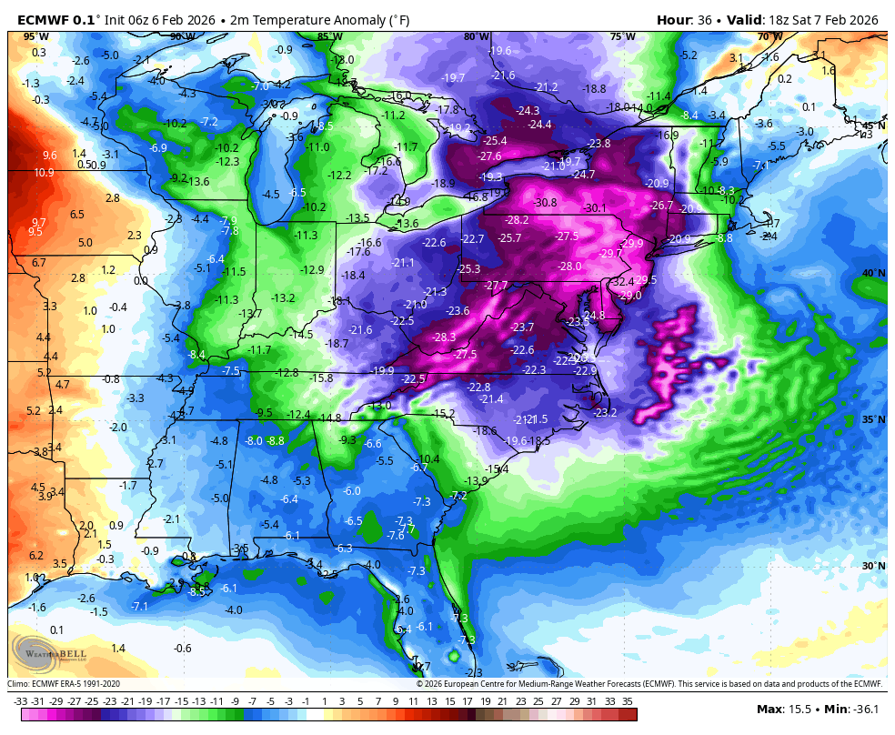 Strong clipper action is diving down for the weekend. This is bringing ...
