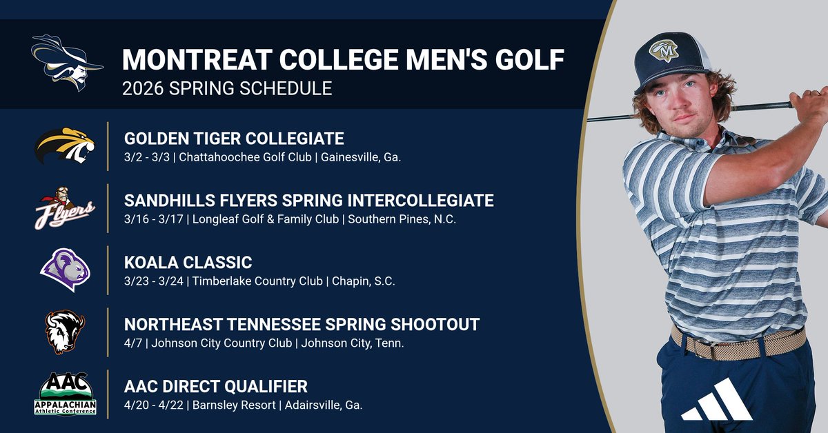 MontreatCavs's tweet photo. ⛳ TEE TIME ⛳
@Montreat_Golf has numerous tee times lined up across the spring, including as early as next week! See for yourself 👇 #CavClan #AACWGOLF #AACMGOLF #TheRightWaytoPlay
🗓️(WGOLF): https://t.co/mQHtWvrEHL
🗓️(MGOLF): https://t.co/xvgYK9Pp1v https://t.co/AhCvSgB82V